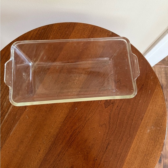 Vintage PYREX #214 Clear Glass Loaf Baking Dish 10.5 x 6 x 3 - Picture 3 of 9